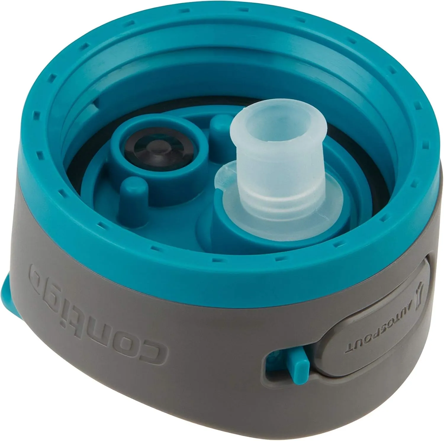 Contigo Ashland 2.0 Leak-Proof, Dishwasher Safe Water Bottle with Lid Lock & Angled Straw, Interchangeable Lid, 24oz - Juniper