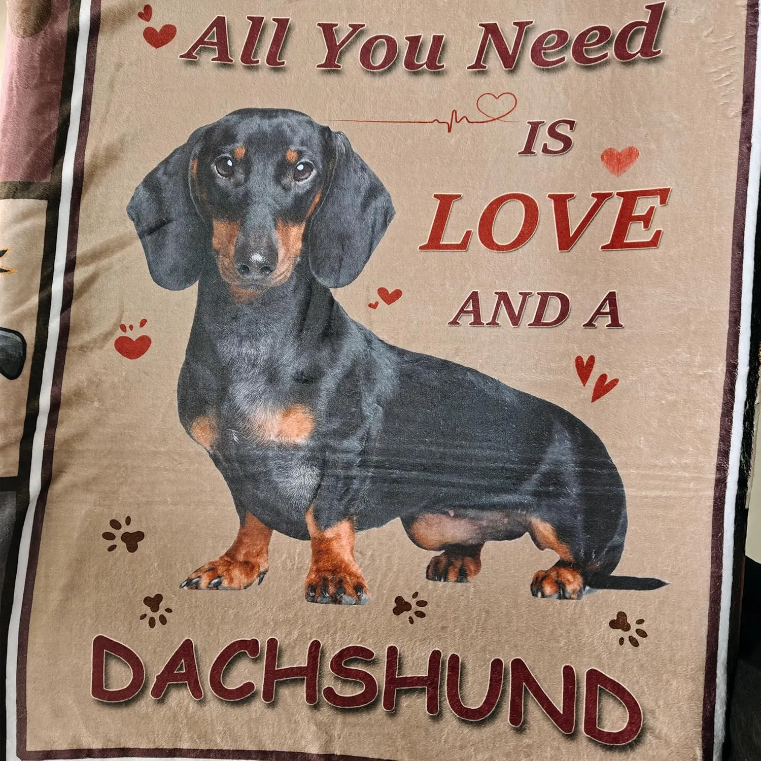 Dachshund Blanket, Wiener Dogs Throw Blanket, I Love Dachshunds Soft Flannel Stuffed Animal Blankets Dachshund Gifts for Women (Dachshund 3, 47"x 60")