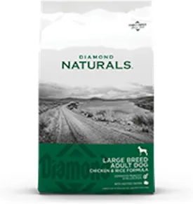 DIAMOND NATURALS Dry Food for Adult Dogs, Large Breed 60  Chicken Formula, 40 Pound Bag, 40 lb (838_40_DBD)
