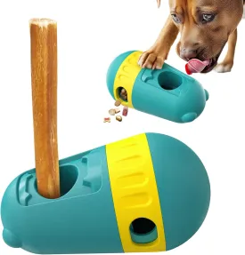 Dog Food Puzzle Toy Adjustable Treat Dispensing Food Dispenser Slow Feeder Bowls Puppy Enrichment Toy Ball Dog Interactive Chase Training Toys for Small Medium Large Dogs