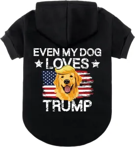 EXPAWLORER Dog Hoodie - Funny Costume Outfit Warm Fleece Sweater With Leash Hole, Sweatshirt With Hood, Cozy Soft Clothes for Small Medium Large Dogs, Small
