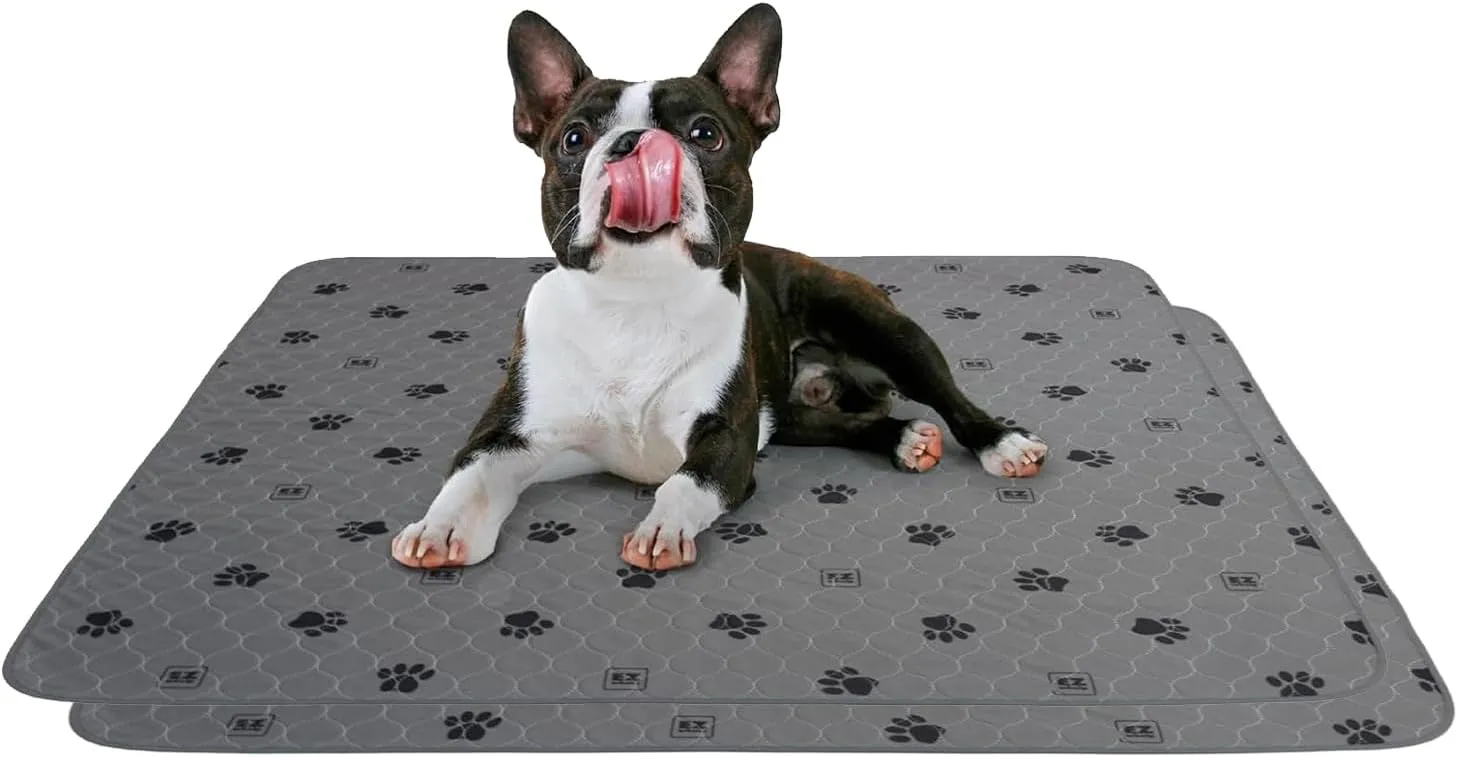 EZwhelp Reusable Quick Dry Pad - Waterproof Pet Pee Pads Washable for Large Dogs - Non-Slip Dog Training Pads, Fast Absorbent - Reusable Potty Pads for Cats and Dogs - 29" x 29" Pack of 2