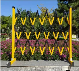 Industrial Expandable Metal Barrier with Casters Easy to Use and Adjust Retractable Traffic Fence,Pet Fence Gate Garden Fence Adjustable (Size : L250cm/8.2ft)