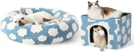 Lesure Donut Small Dog Bed and Cat Houses for Indoor Cats