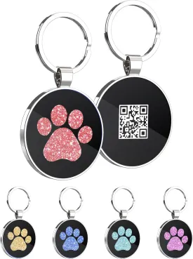 Personalized Dog Tags with QR Code - Custom Dog Name Tags, Smart Pet ID Tags, Free Online Scan for Instant Pet Location Alert Email