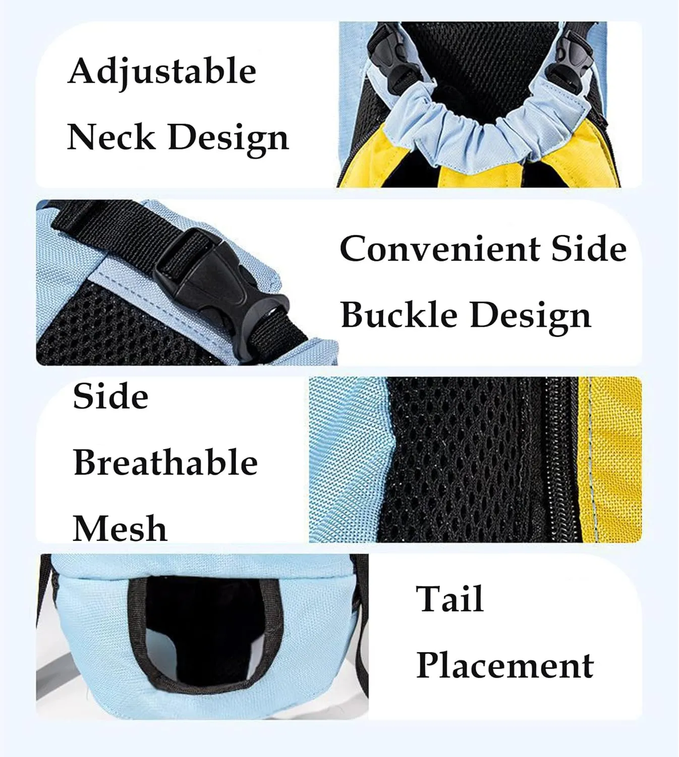 Pet Legs Out Carrier Backpack, Dog Cat Front Backpack Ventilated Mesh Travel Back Pack with Safety Belt for Travel Hiking Cycling Outdoor Use, Small Medium Puppy Cat Carrying Bag, Red