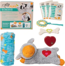 Puppy Essentials Starter Kit - New Born Dog Toys Gifts Heartbeat Puppy for Dogs, Teething Toys, Heat Packs & Cozy Blanket for Crate Training & Anxiety Relief
