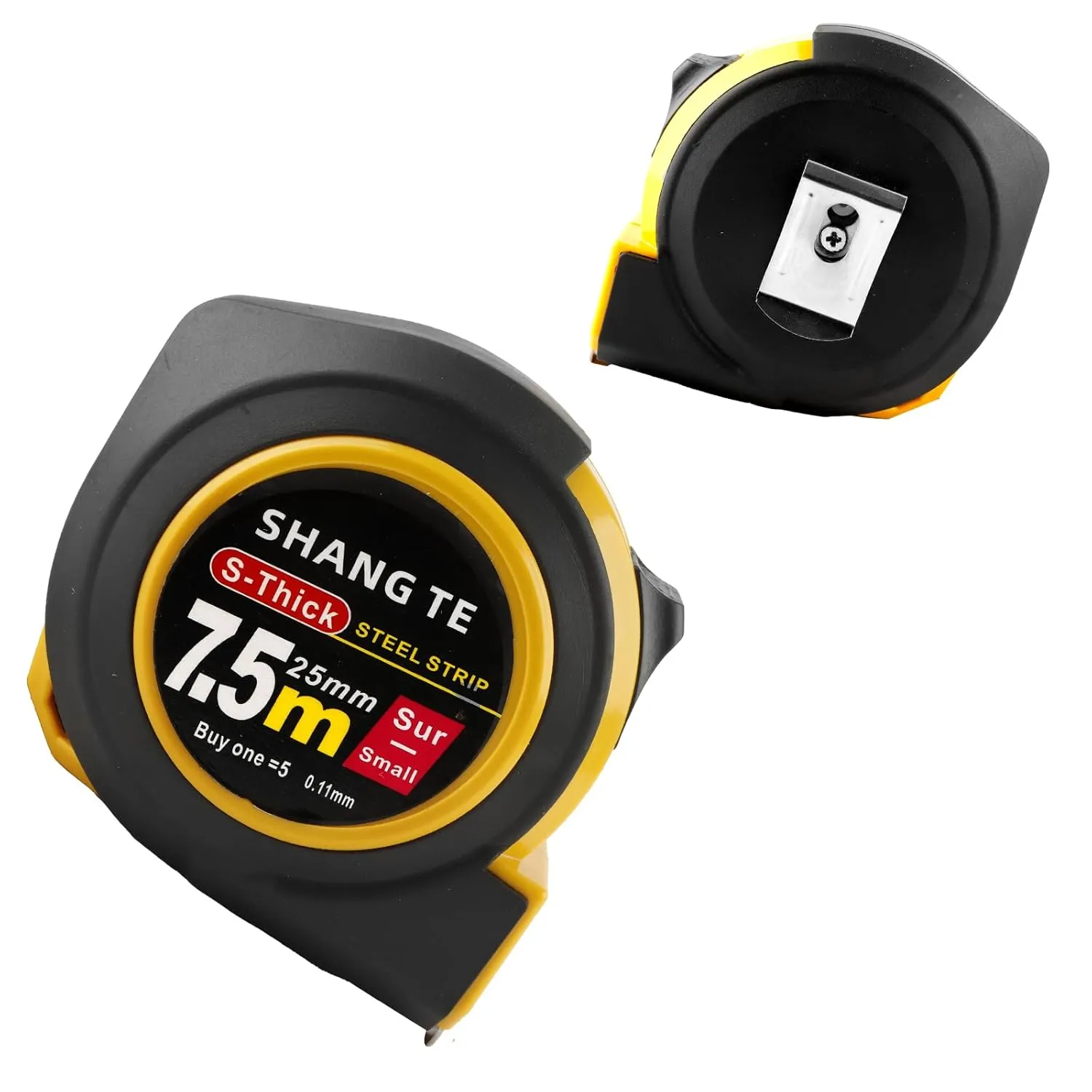 Tape Measure 25 ft, Steel Measuring Tape Retractable, 25-Foot Basics Self-Locking Measurement Tape, Self Lock Auto Tape Rule Imperial/Metric Measure for Body Measurements