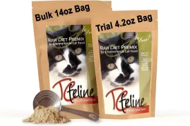 TCfeline RAW Cat Food Premix/Supplement to Make a Homemade, All Natural, Grain Free, Holistic Diet  with Beef Liver (Regular 14 oz) Egg Free Formula
