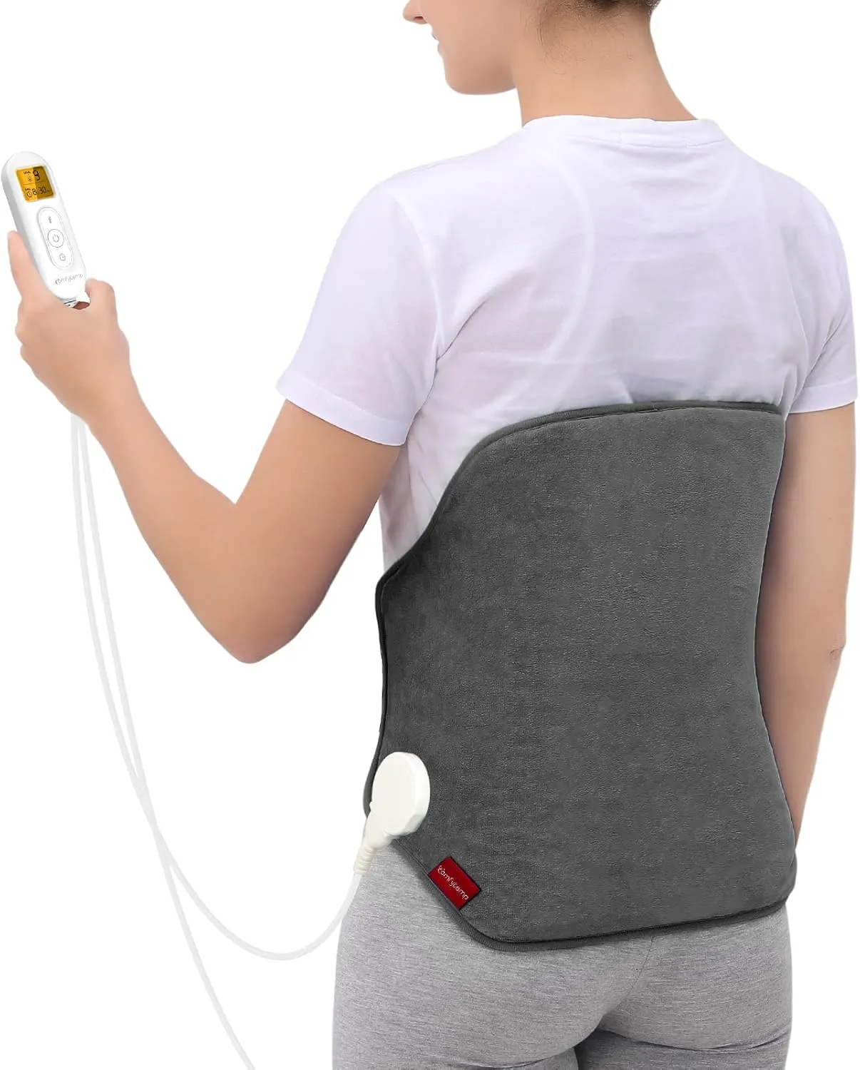 Upgraded Heating Pad for Back Pain Relief, Comfytemp Birthday Gifts for Women Men, FSA HSA Eligible Large Electric Heat Pad for Cramps, Lower Back, Lumbar, Sciatica, XL Heated Belt  11 Auto-Off Grey